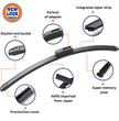 Perodua Axia 2014 - Present Coating Wiper Blades