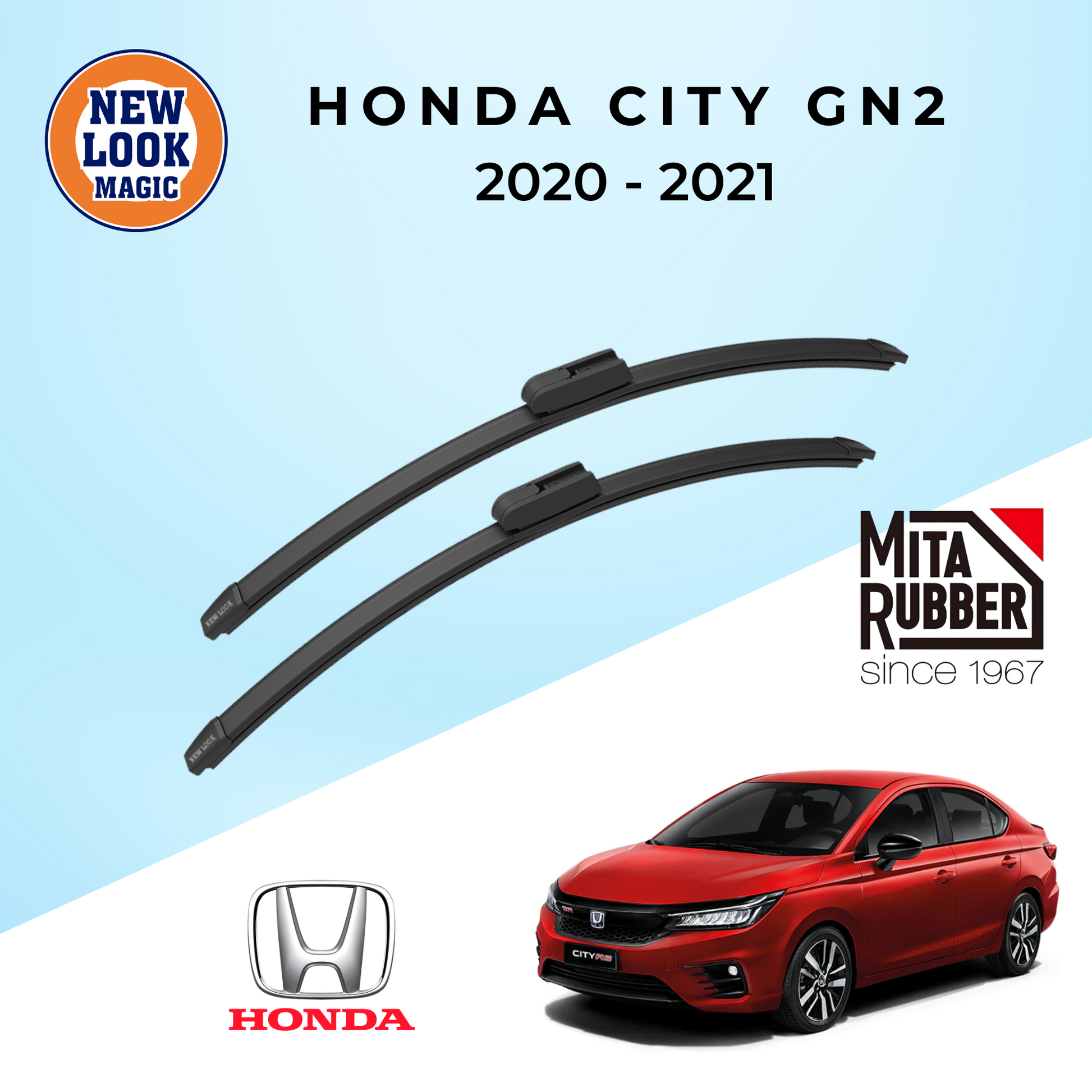 Honda City (GN2) 2020 - Present Coating Wiper Blades