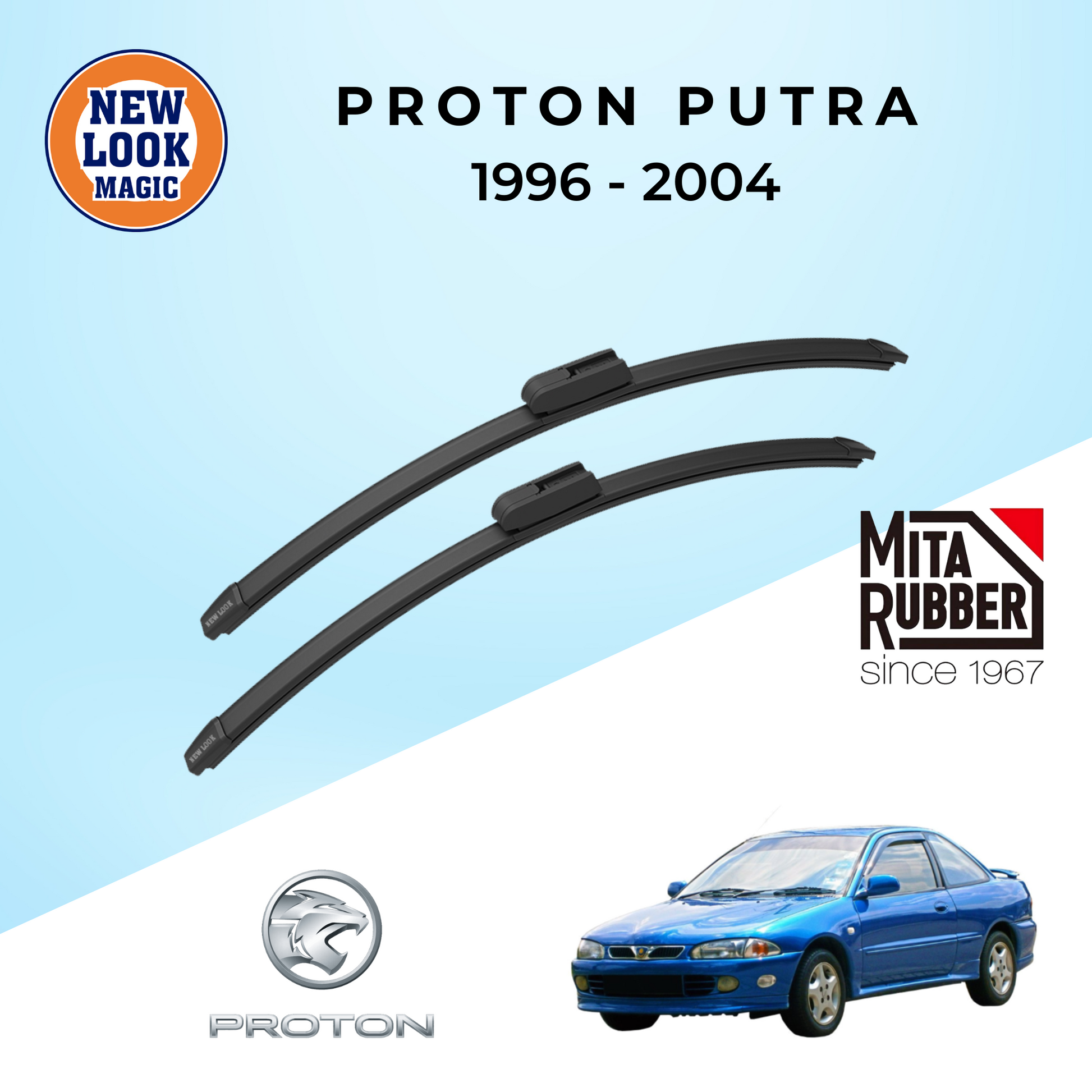 Proton Putra 1996 - 2004 Coating Wiper Blades