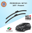 Perodua Myvi (M800) 2017 - Present Coating Wiper Blades