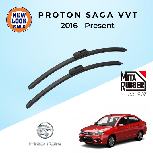 Proton Saga VVT 2016 - Present Coating Wiper Blades