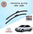 Toyota Corolla Altis (E120) 2001 - 2008 Coating Wiper Blades