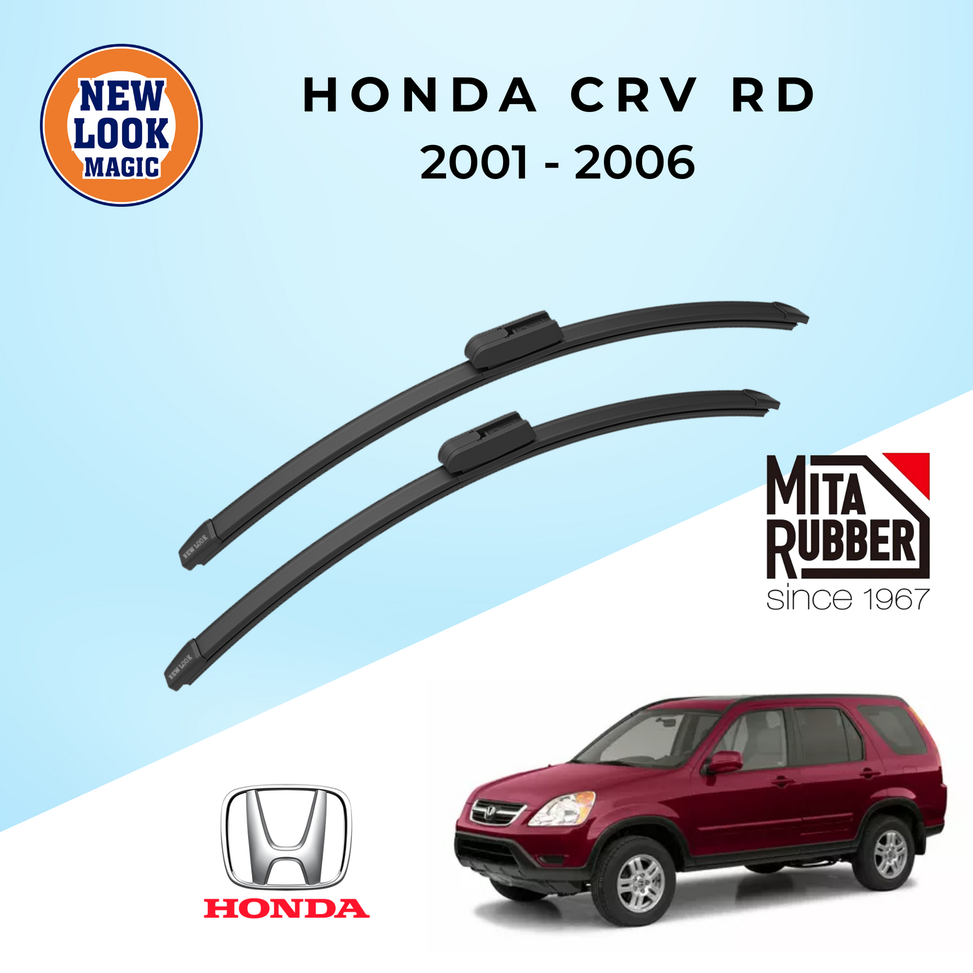 Honda CRV (RD) 2001 - 2006 Coating Wiper Blades