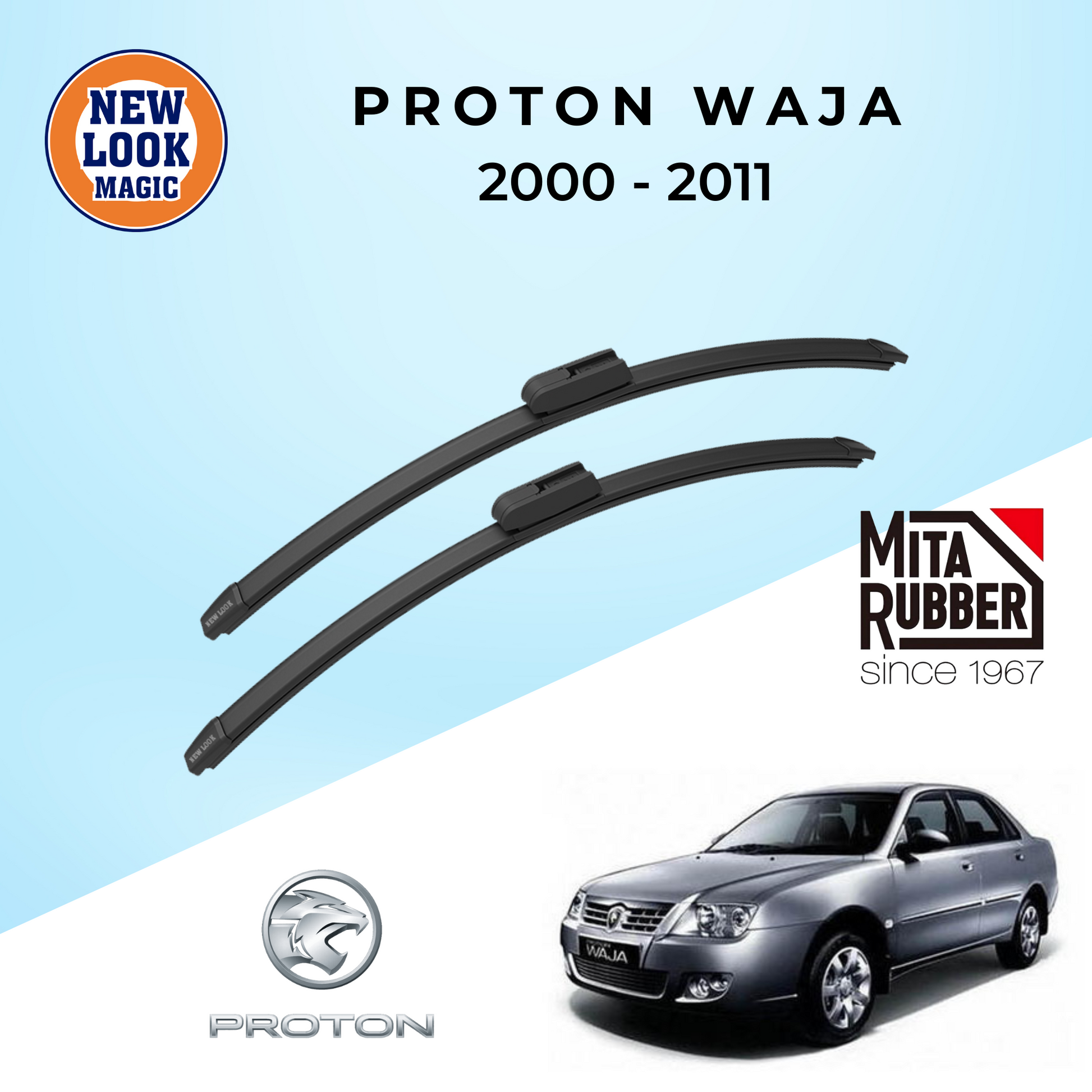 Proton Waja 2000 - 2011 Coating Wiper Blades