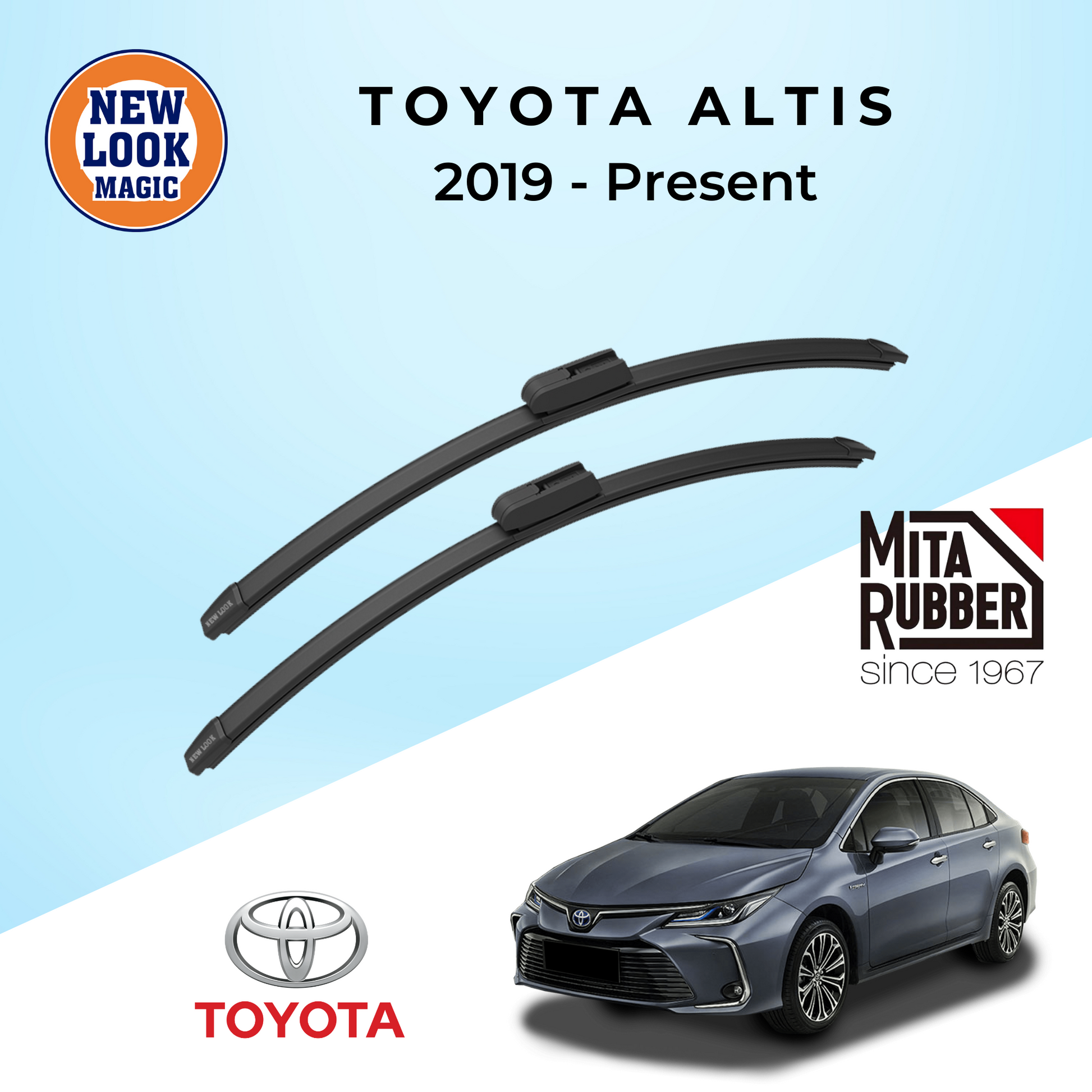 Toyota Corolla Altis (E210) 2019 - Present Coating Wiper Blades