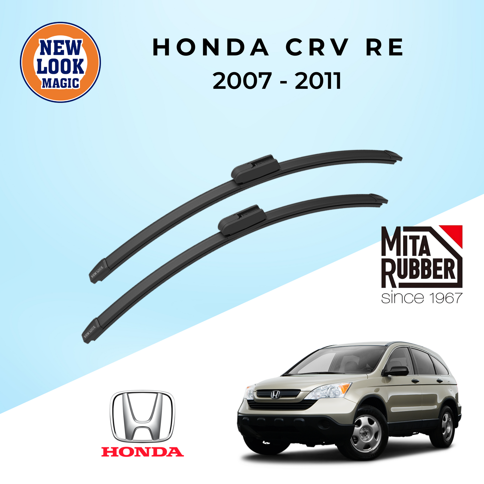 Honda CRV (RE) 2007 - 2011 Coating Wiper Blades