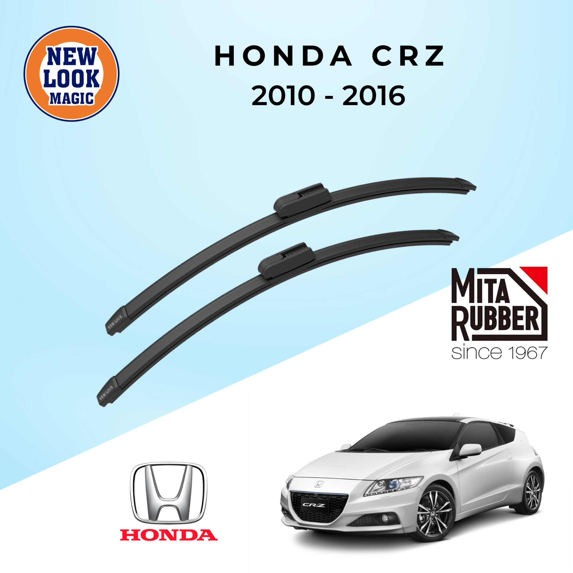 Honda CRZ 2010 - 2016 Coating Wiper Blades