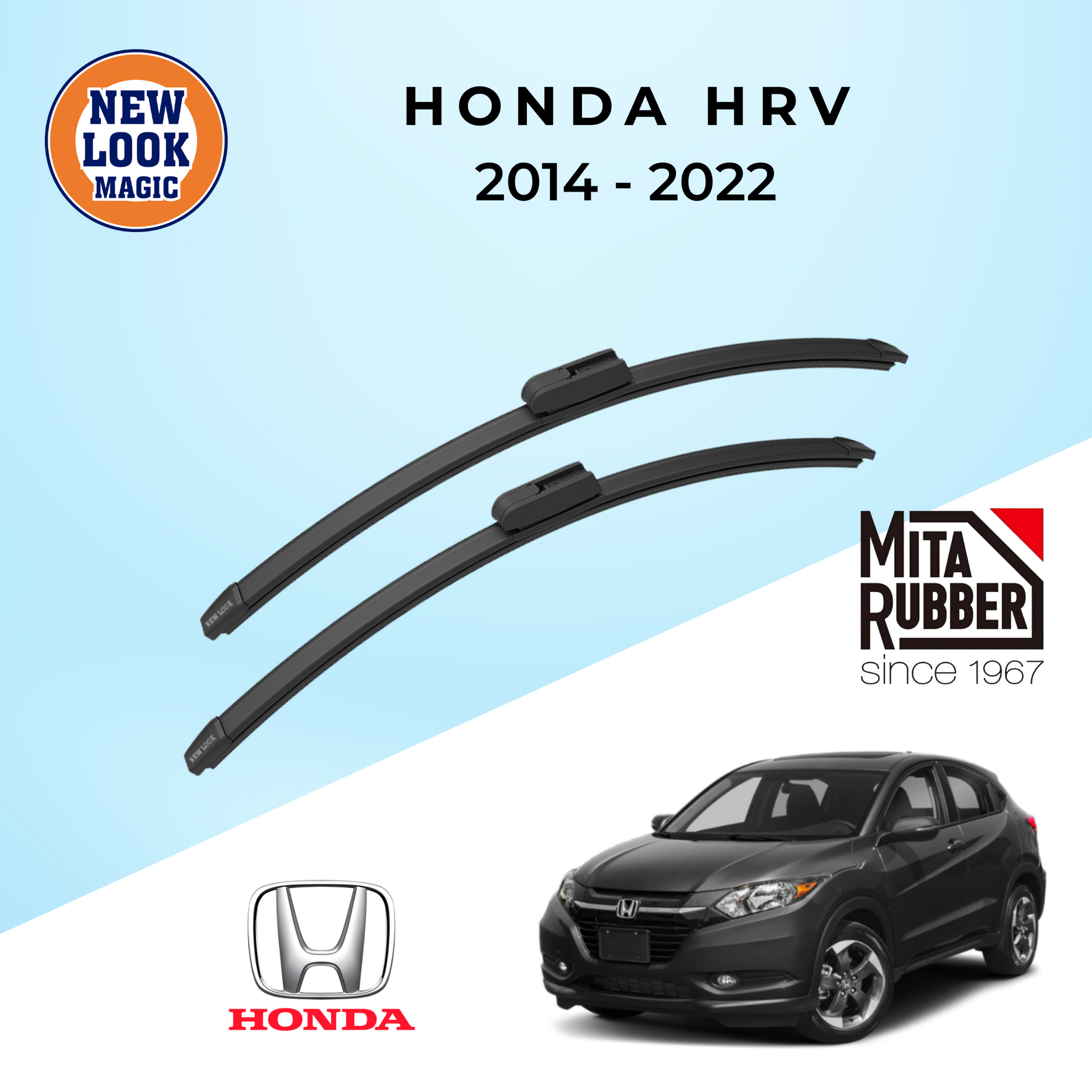 Honda HRV 2014 - 2022 Coating Wiper Blades