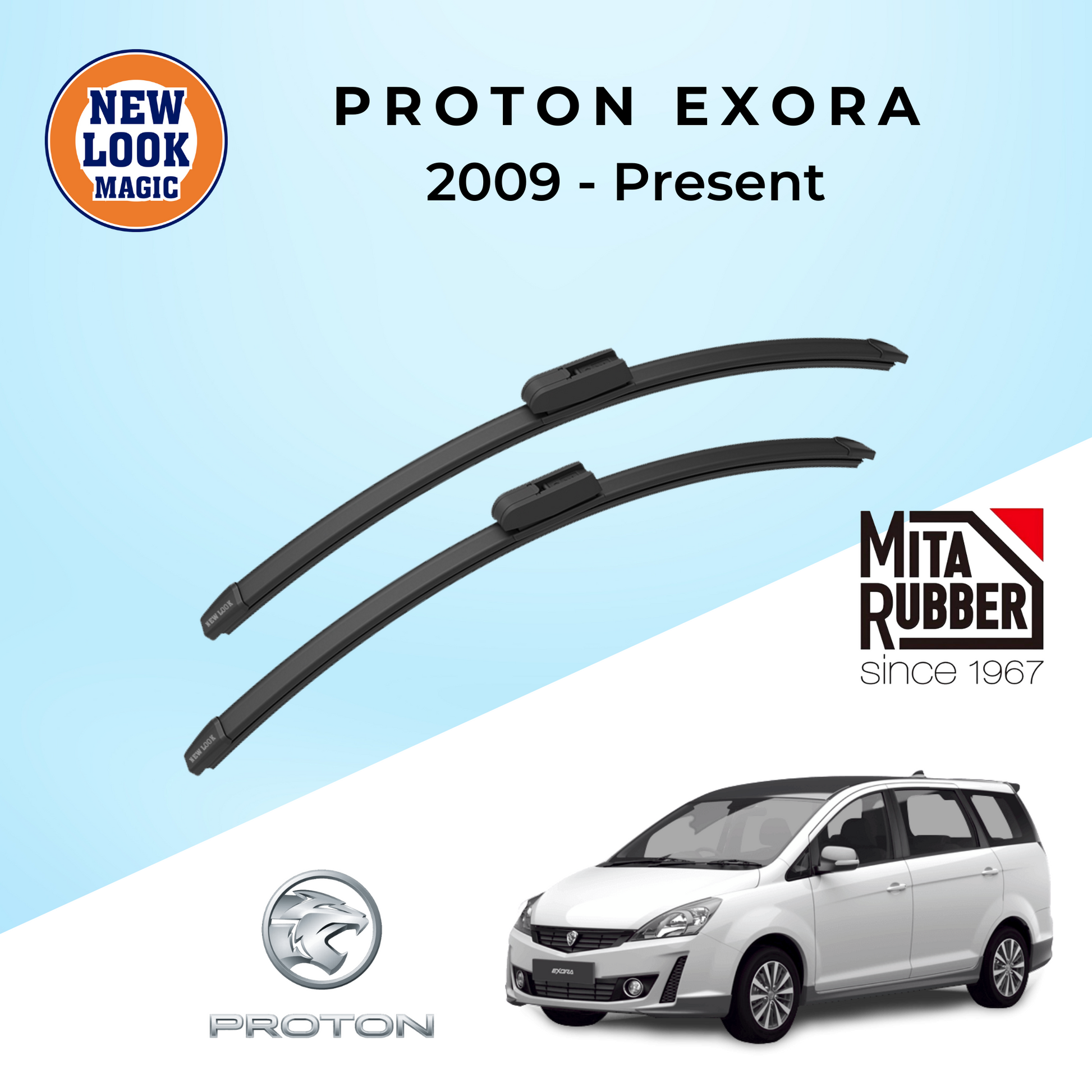 Proton Exora 2009 - Present Coating Wiper Blades