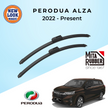 Perodua Alza W150 2022 - Present Coating Wiper Blades