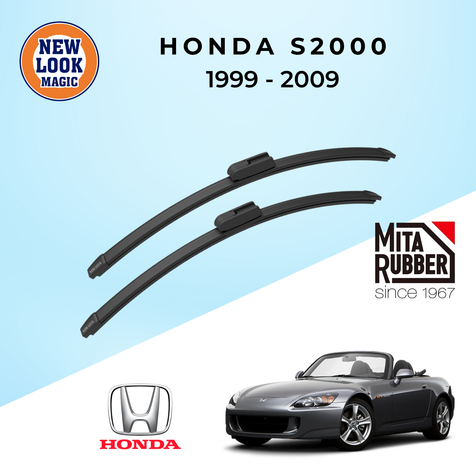 Honda S2000 Roadster 1999 - 2009 Coating Wiper Blades