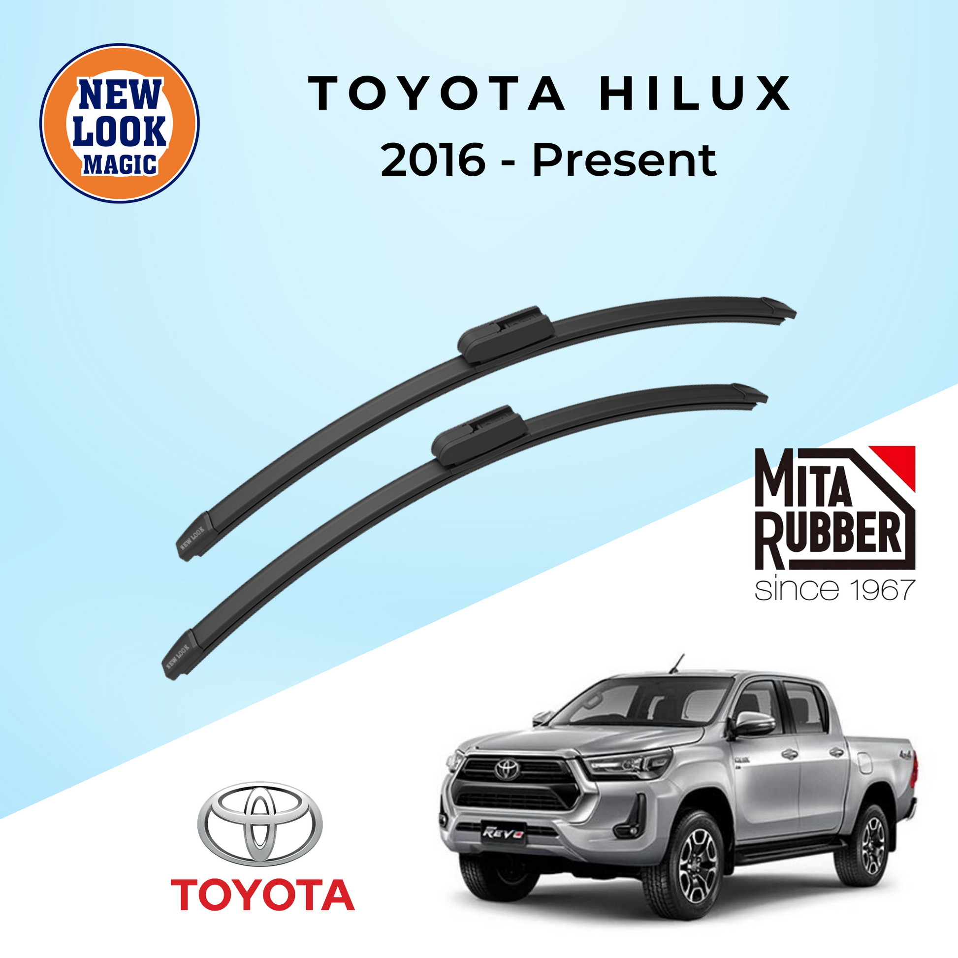 Toyota Hilux (Revo/Rocco) 2016 - Present Coating Wiper Blades