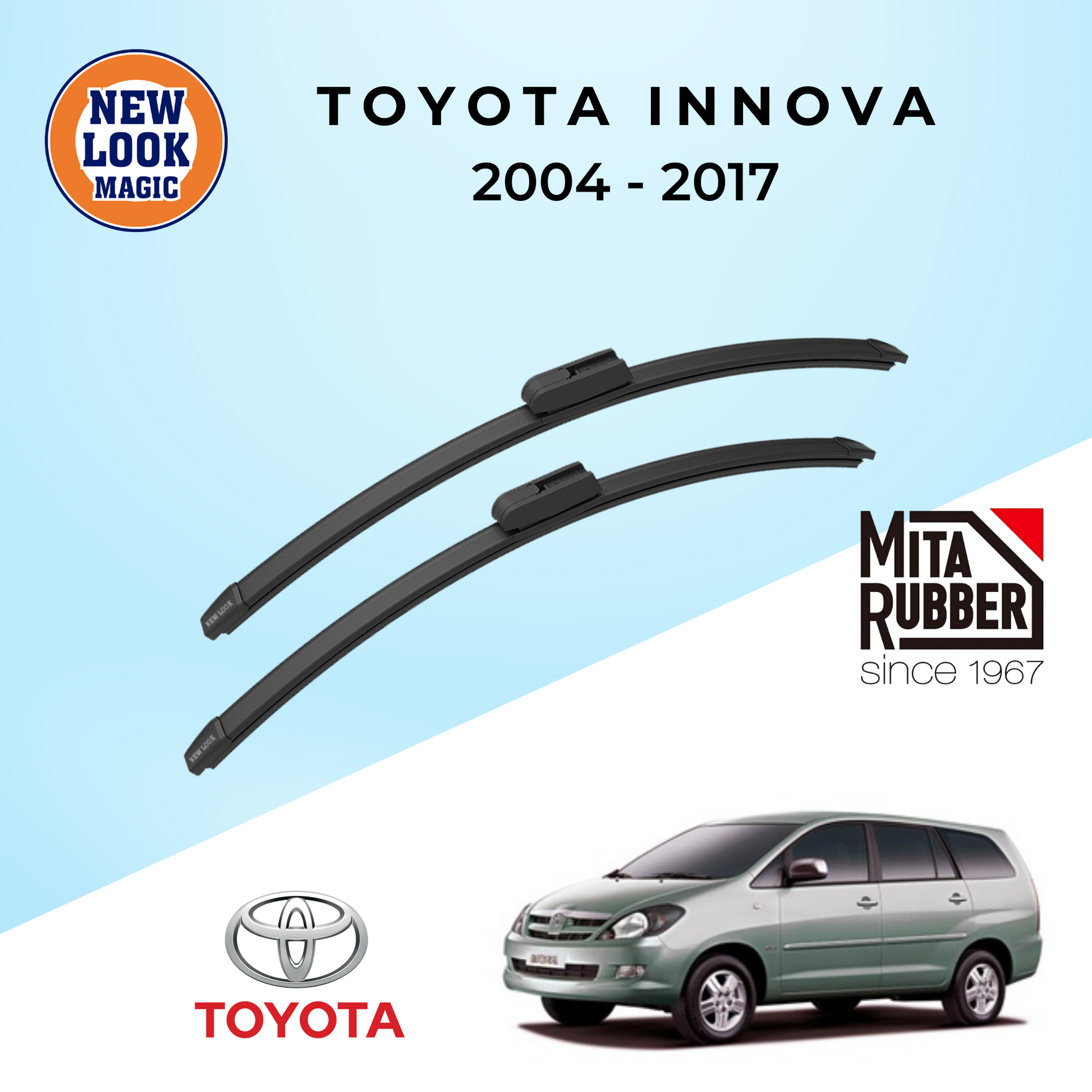 Toyota Innova (AN40) 2004 - 2017 Coating Wiper Blades