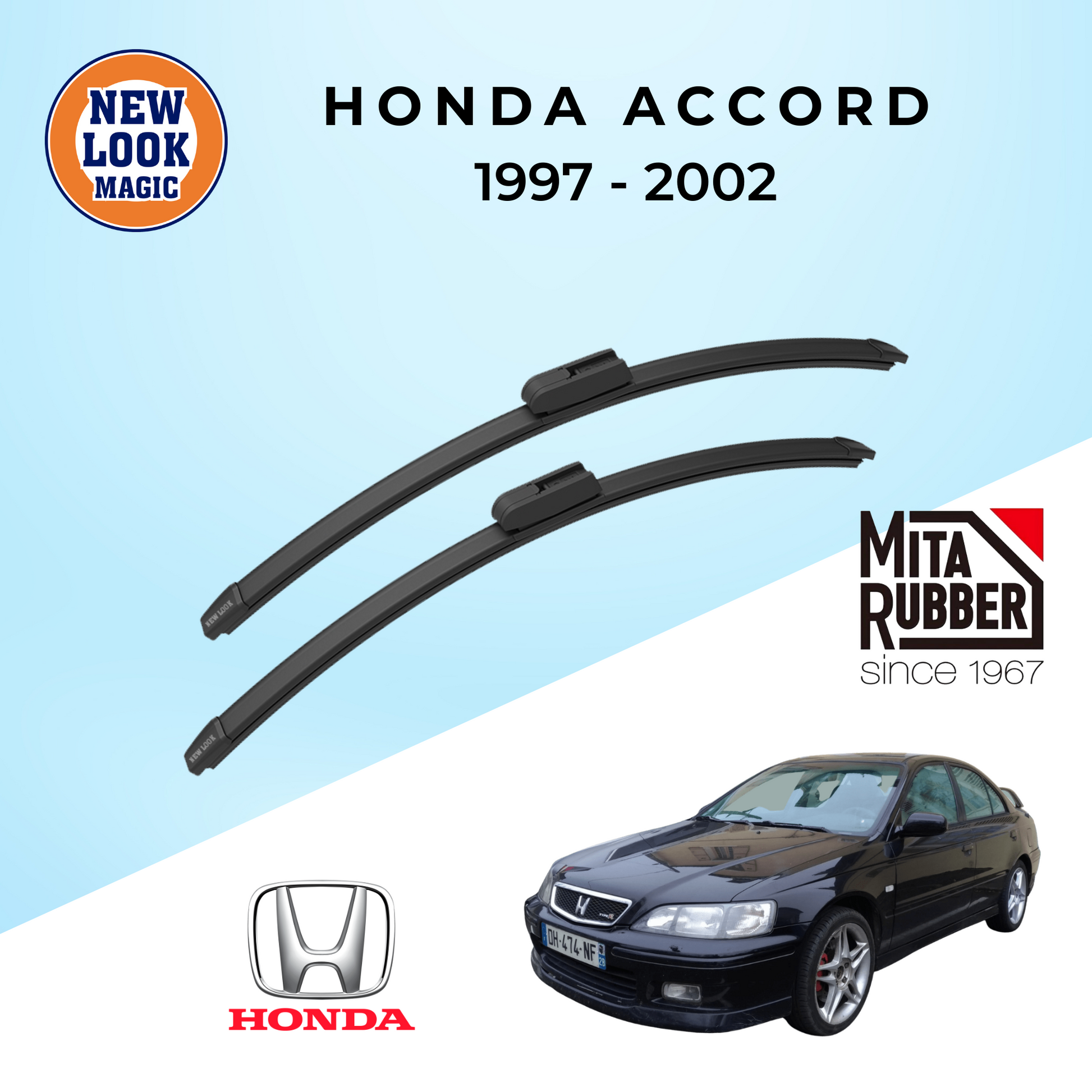 Honda Accord (6th Gen) 1997 - 2002 Coating Wiper Blades