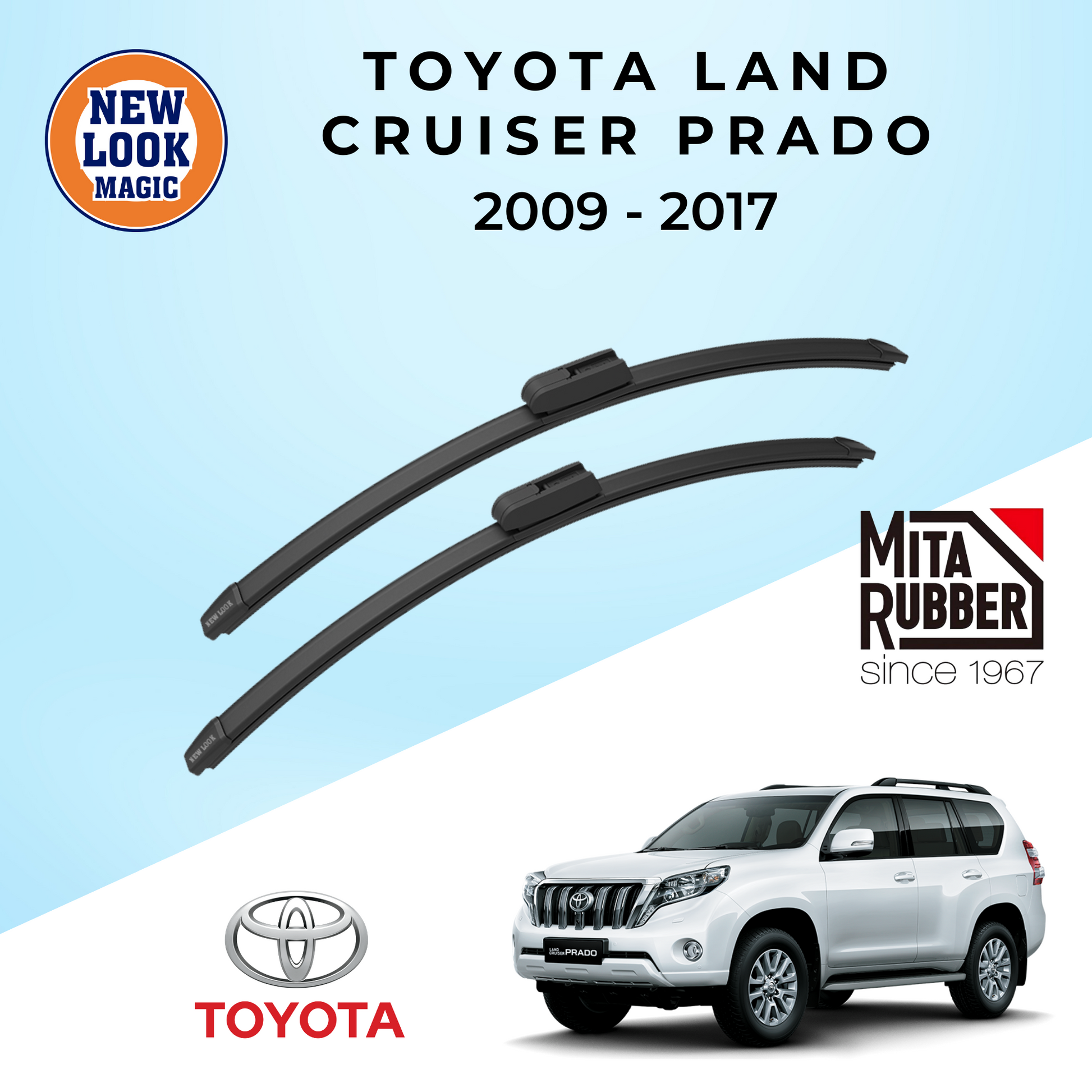 Toyota Land Cruiser Prado (J150) 2009 - 2017 Coating Wiper Blades