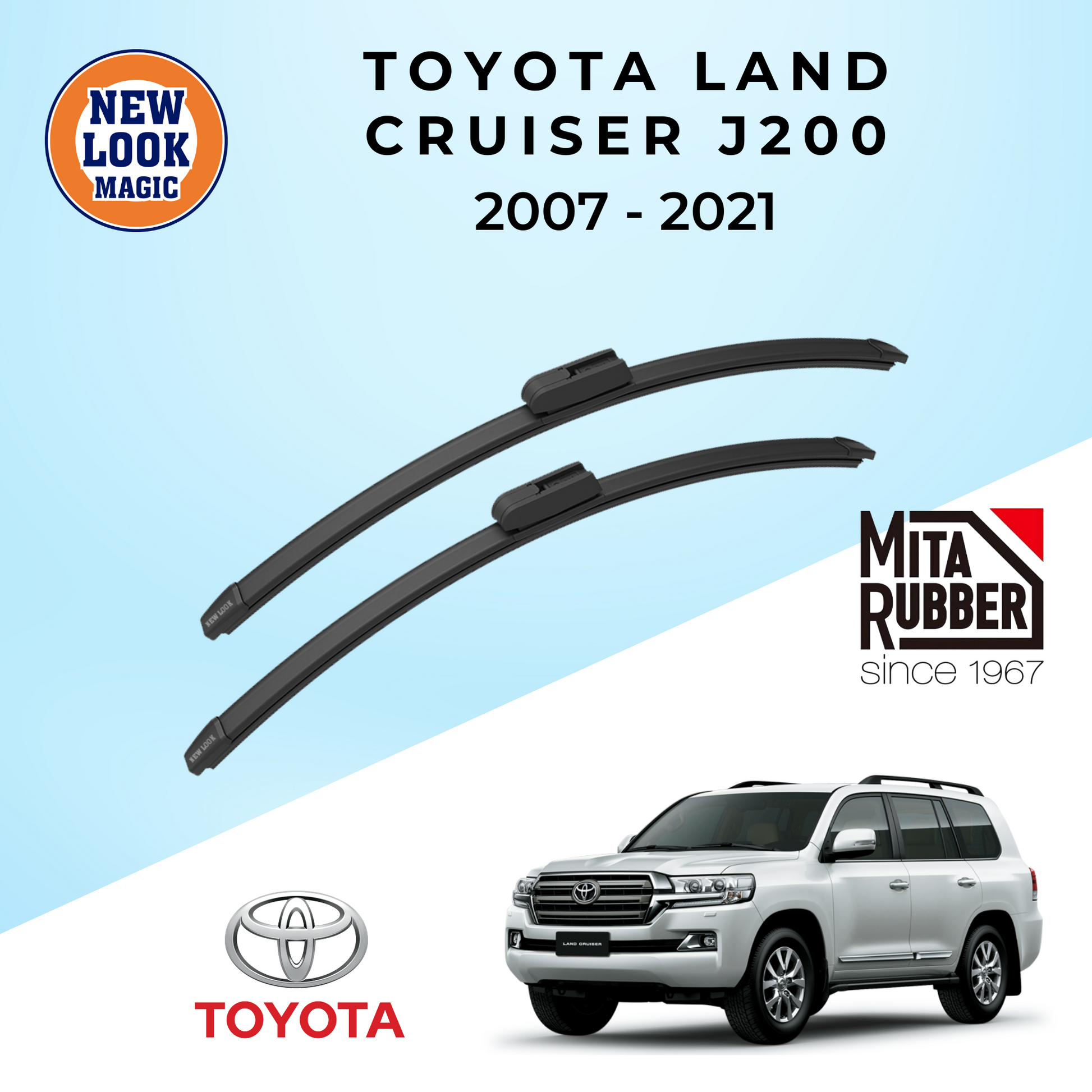 Toyota Land Cruiser (J200) 2007 - 2021 Coating Wiper Blades