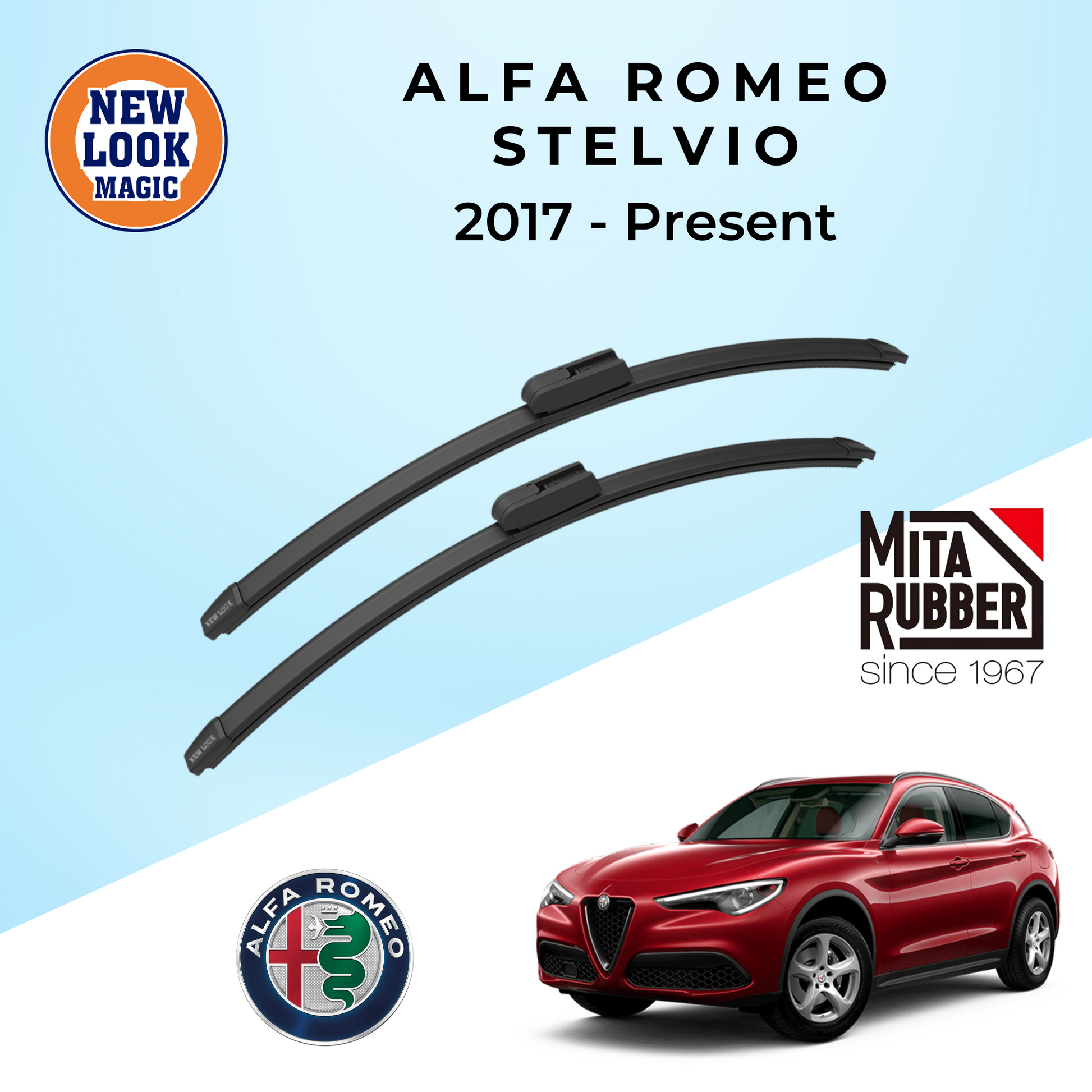 Alfa Romeo Stelvio 2017-Present Coating Wiper Blades