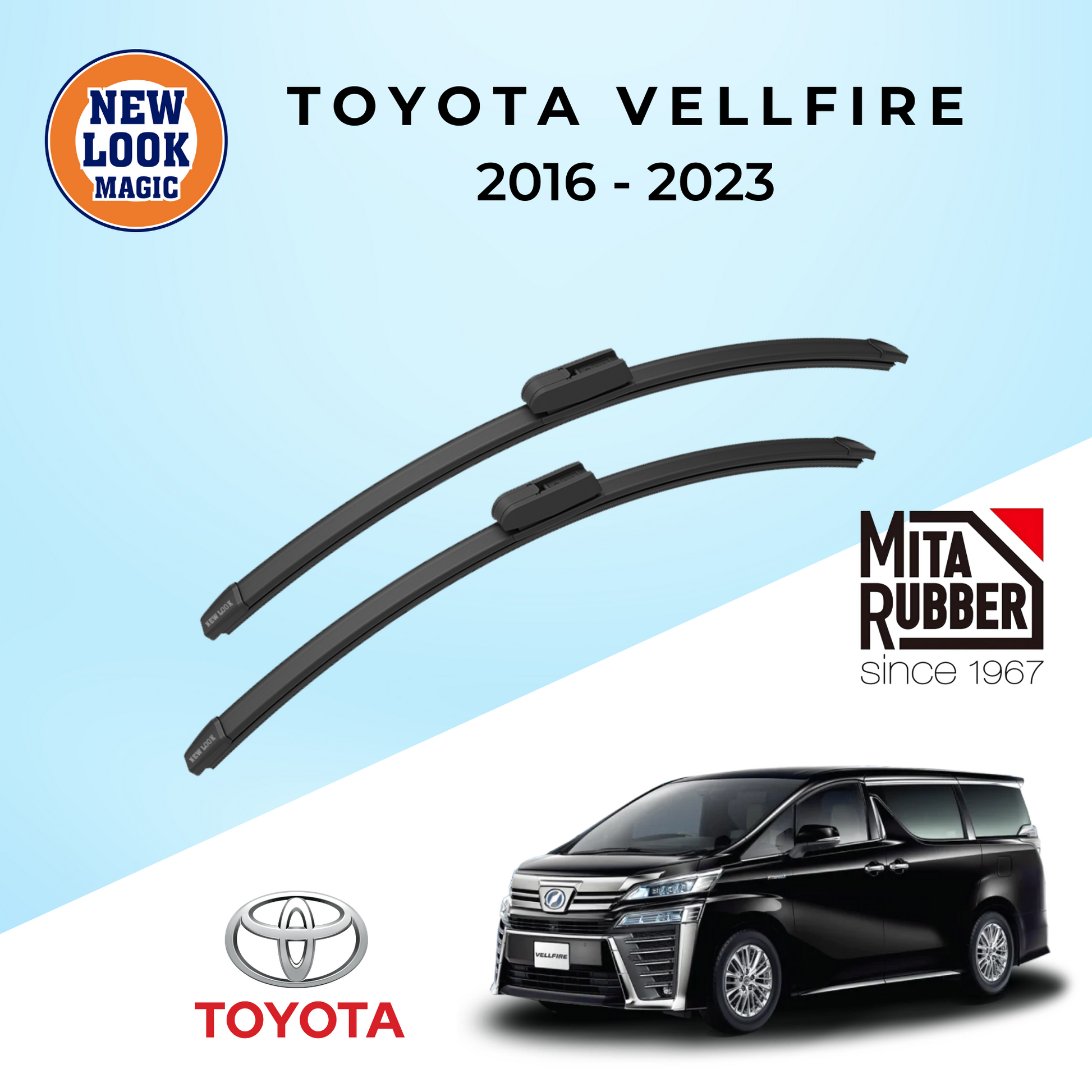 Toyota Vellfire (AH30) 2016 - 2023 Coating Wiper Blades