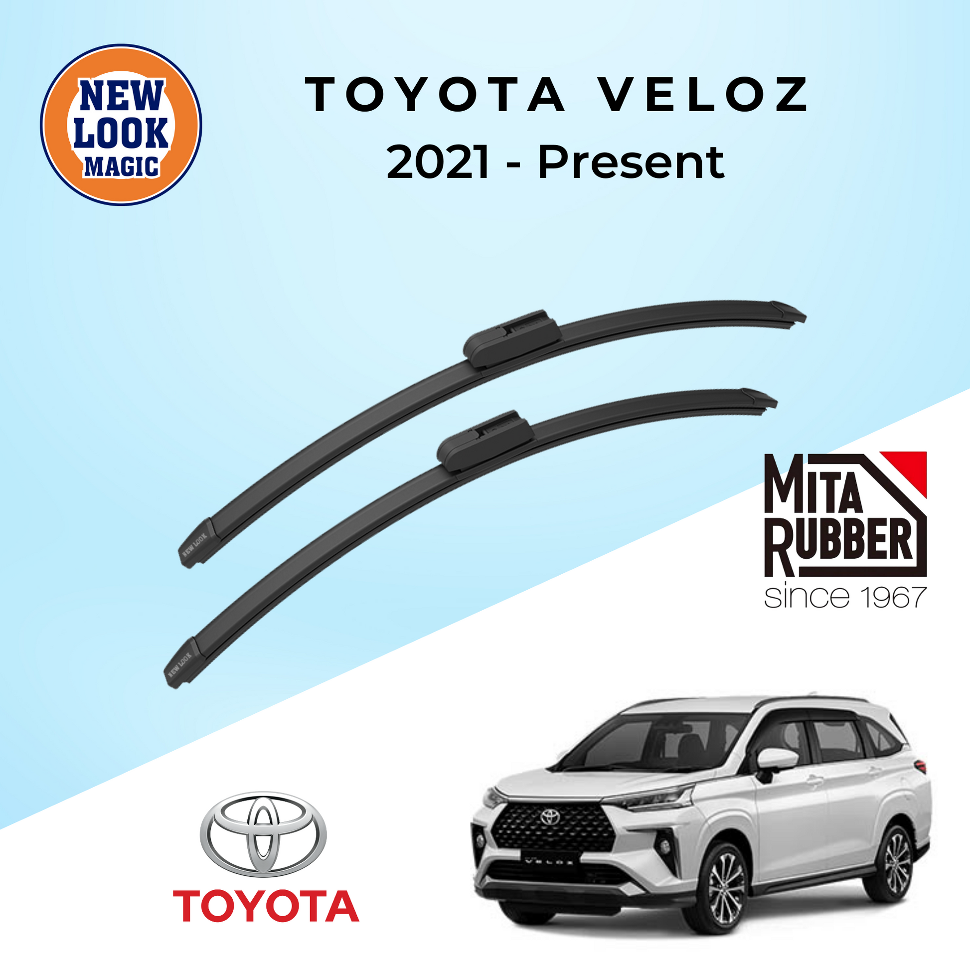 Toyota Veloz 2022 - Present Coating Wiper Blades