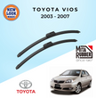 Toyota Vios (NCP42) 2003 - 2007 Coating Wiper Blades