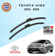 Toyota Vios (NCP150) 2013 - 2018 Coating Wiper Blades