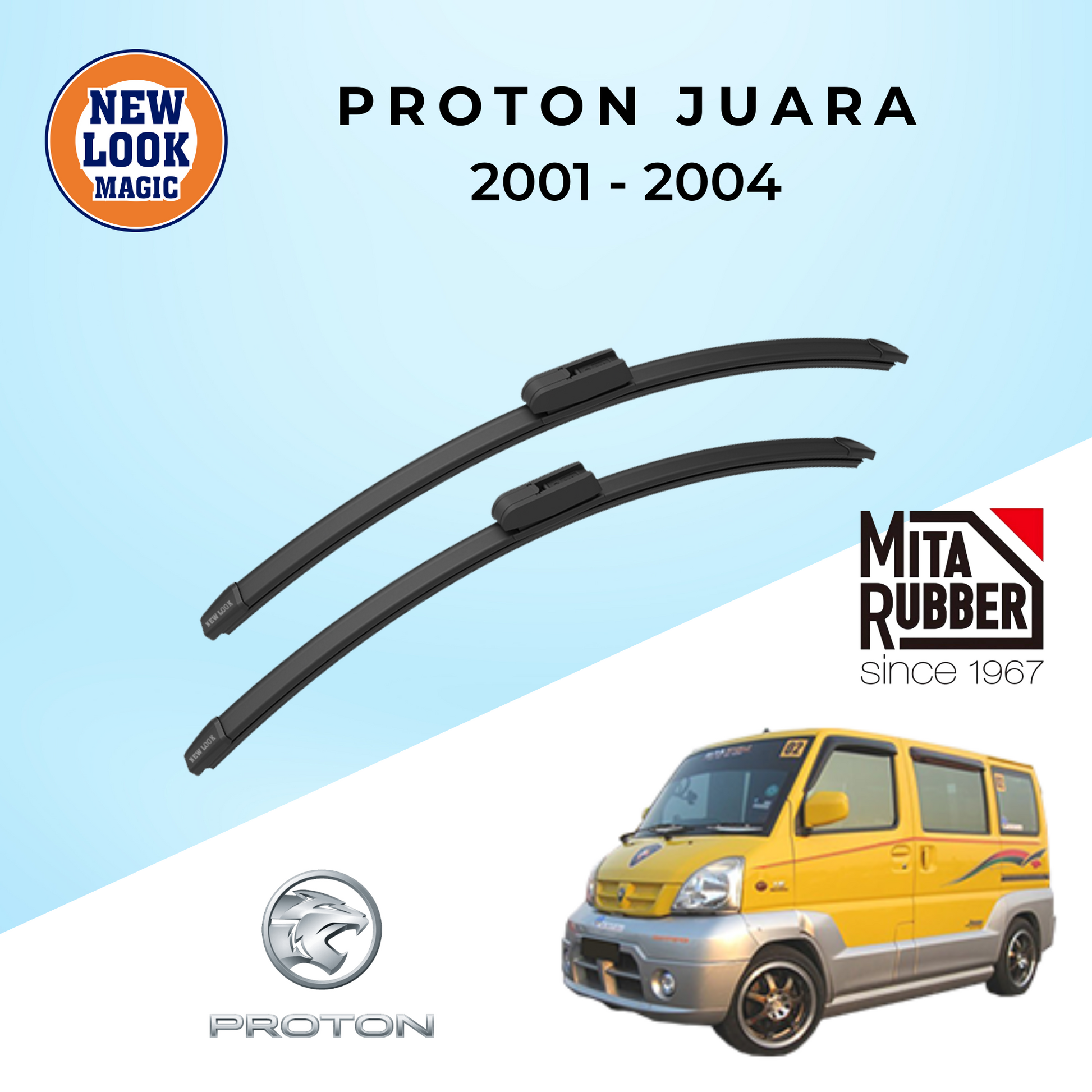 Proton Juara 2001 - 2004 Coating Wiper Blades