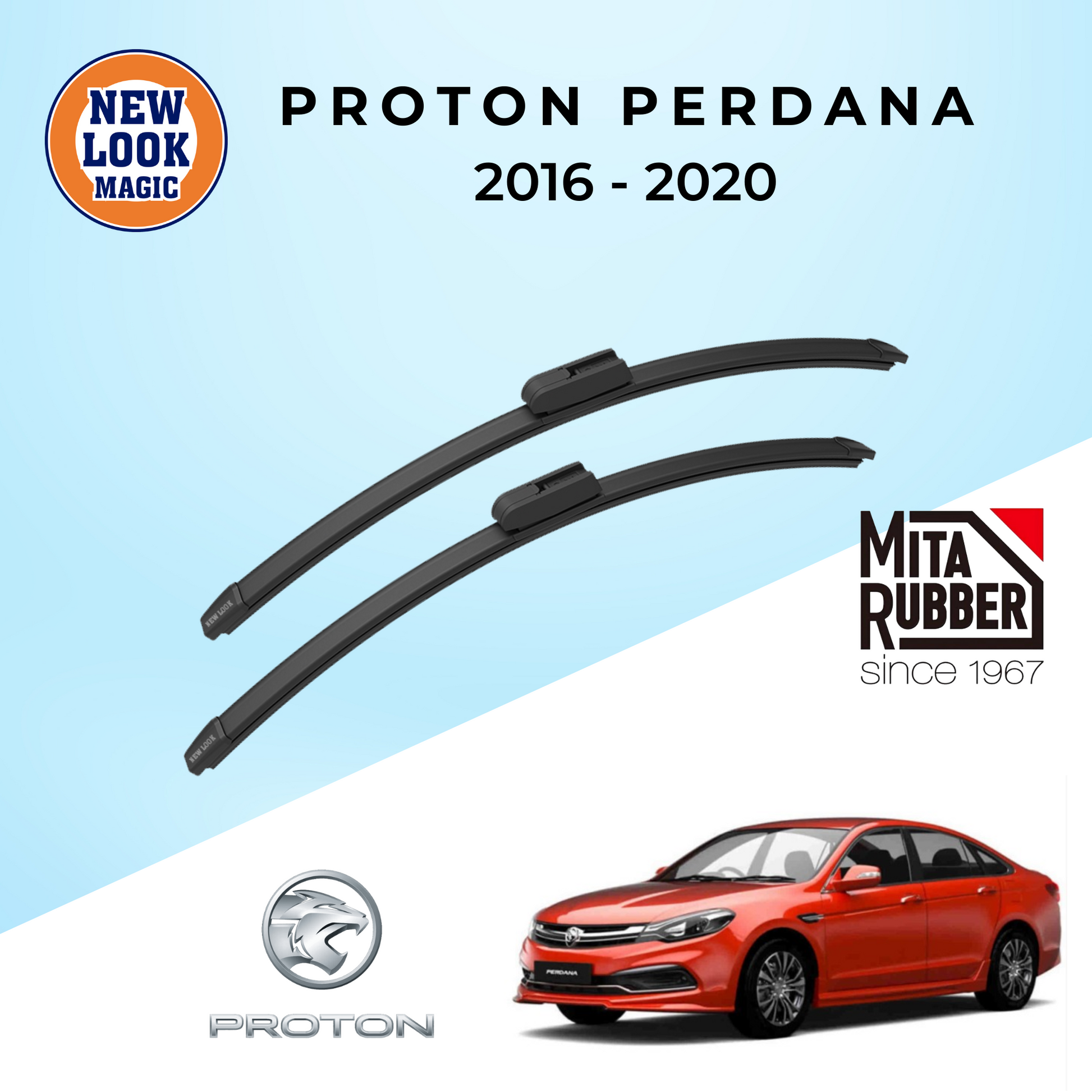 Proton Perdana Facelift 2016 - 2020 Coating Wiper Blades