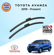 Toyota Avanza (W100) 2019 - Present Coating Wiper Blades